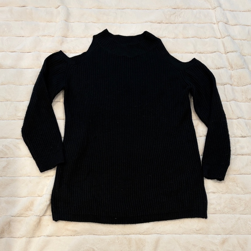 Better Be Black Off-the-Shoulder Sweater